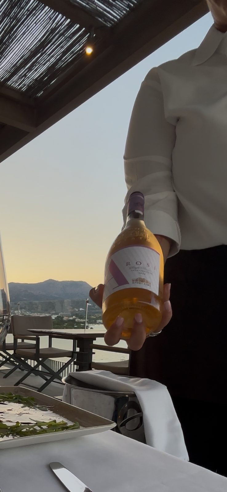 My Alpha Estate rosé, presented properly