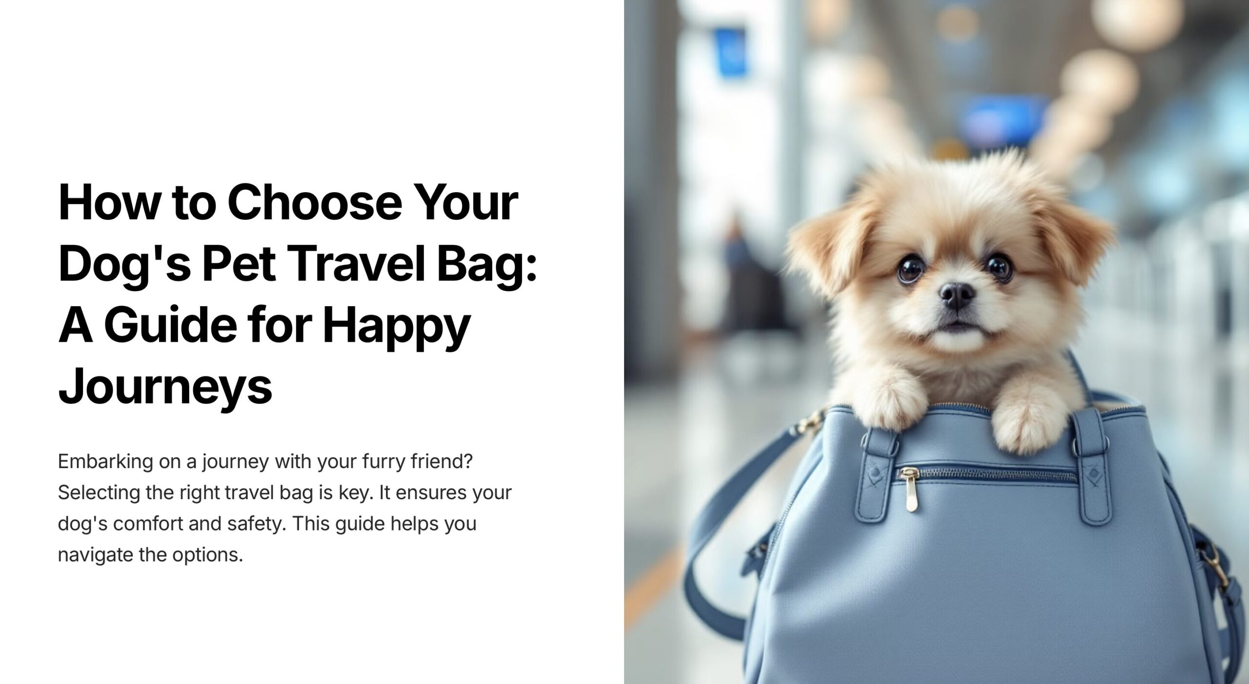 bag for flying with dog in cabin